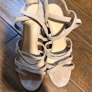 Pelle Moda | Cream Strappy Sandals